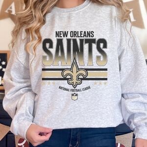 New Orleans Saints Football Crewneck Sweatshirt NEW